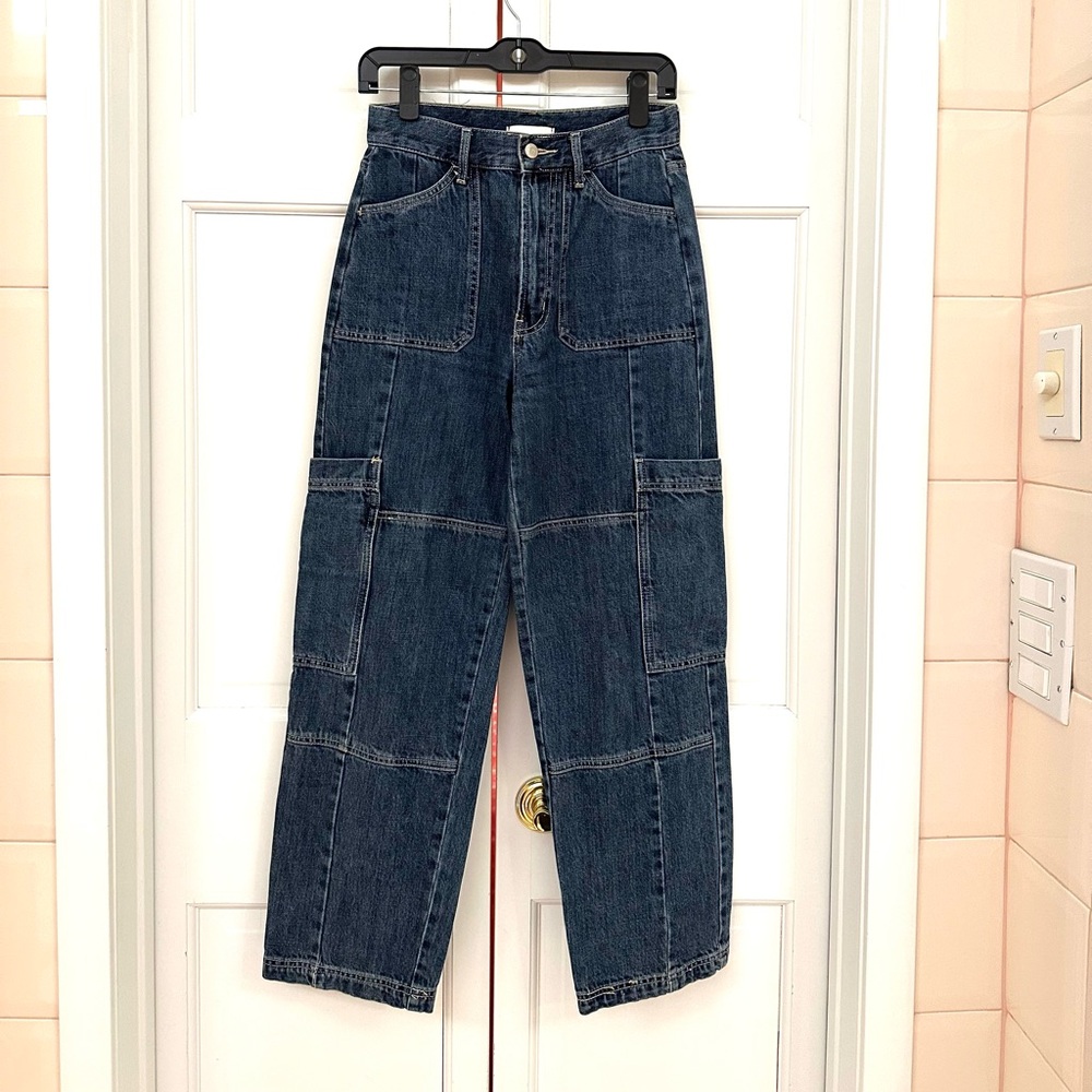 BDG Blue Cargo High-Rise Jeans